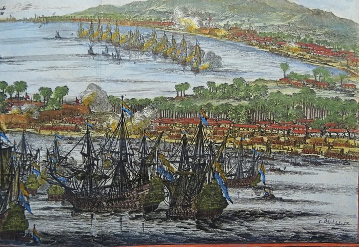 Indonesien - Sulawesi (Celebes), Makassar; W. Schouten / C. Decker - De verovering van Mackasser - 1661-1680