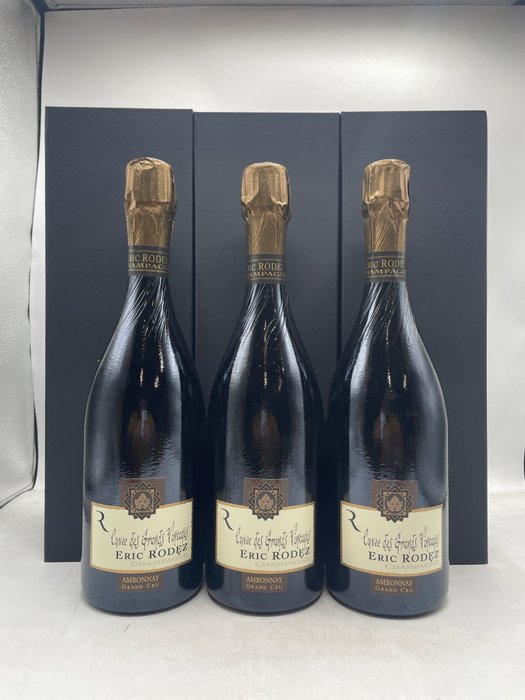 Eric Rodez, Cuvée Des Grands Vintages - Champagne Extra Brut - 3 Flasker (0,75 L)