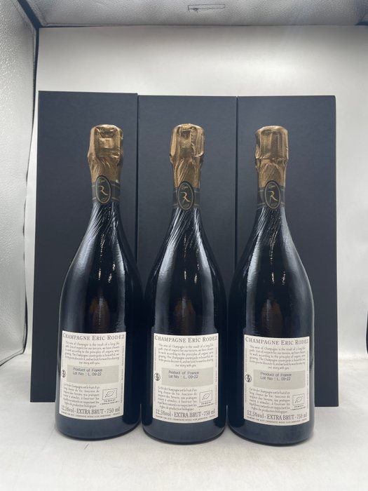 Eric Rodez, Cuvée Des Grands Vintages - Champagne Extra Brut - 3 Flasker (0,75 L)