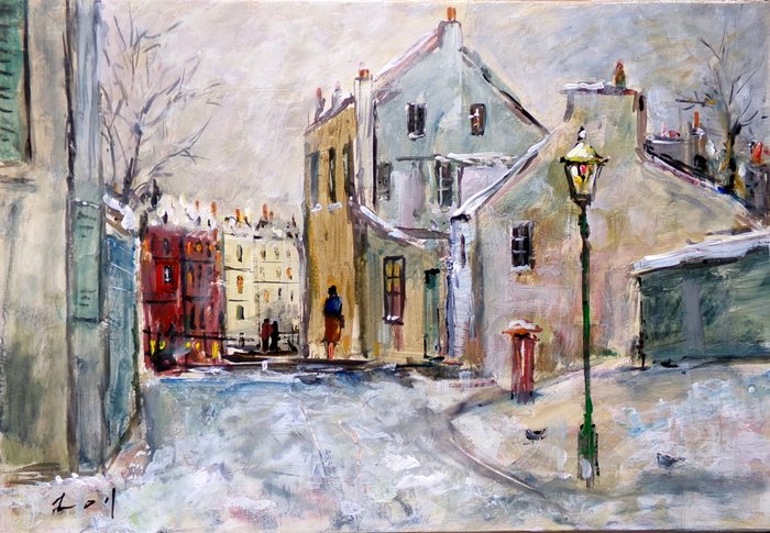 DENIS Pascal dit "ROY". - Paris. Montmartre sous la neige.