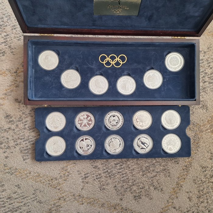 Australien. 5 Dollars 2000 Olympic Games Sydney (16 stuks) Proof