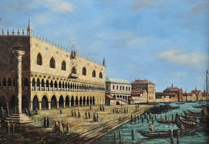 Aldo Marini (XX) da Canaletto - Venezia Canal Grande