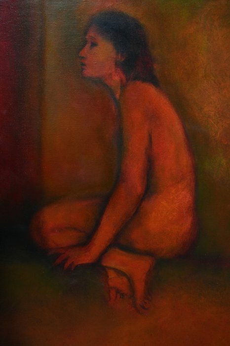 Frederic Belaubre (1958) - Seated Nude