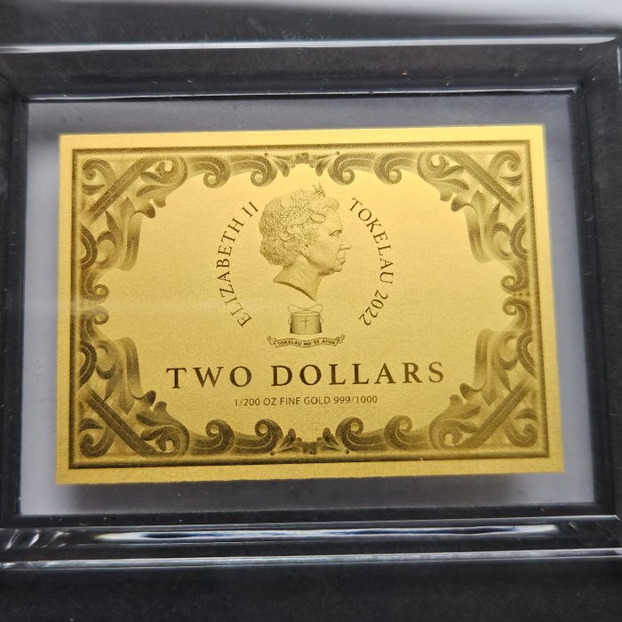 Tokelau. 2 Dollars The creation of adam 1/200 Oz (.999)  (Ingen mindstepris)