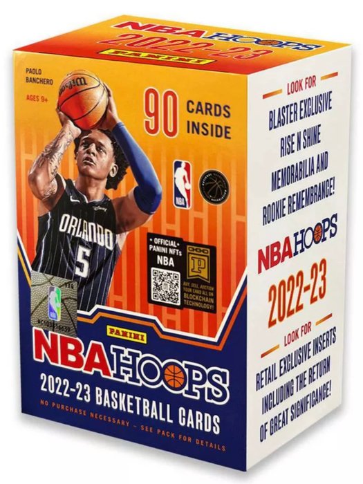 2022/23 Panini Hoops Search for Autographs 90 cards in total - 1 Sealed box - Næsten så god som ny (NM)