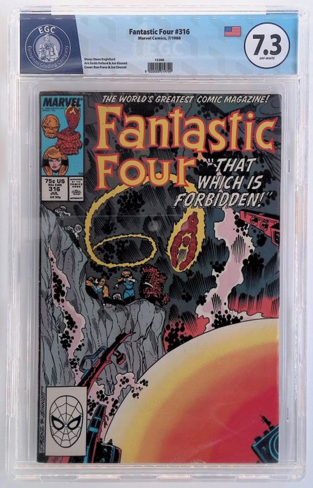 Fantastic Four #315, 316 - EGC 8.1 + 7.3 - 2 Graded comic - 1988