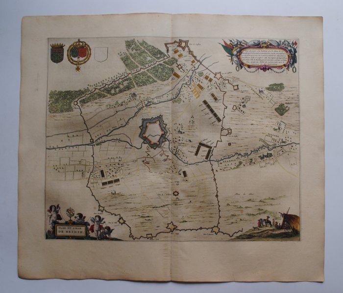 Frankrig - Hesdin; J. Blaeu - Plan Du Siege De Hesdin - 1621-1650