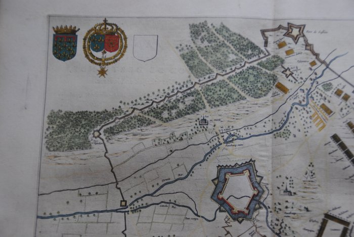 Frankrig - Hesdin; J. Blaeu - Plan Du Siege De Hesdin - 1621-1650