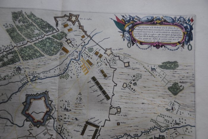 Frankrig - Hesdin; J. Blaeu - Plan Du Siege De Hesdin - 1621-1650