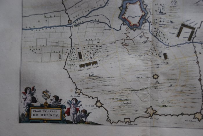 Frankrig - Hesdin; J. Blaeu - Plan Du Siege De Hesdin - 1621-1650