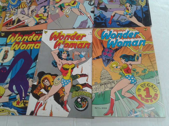 Wonder Woman e Aquaman n° 1/8 completa - 1° serie Cenisio - 8 Comic - Første udgave - 1976