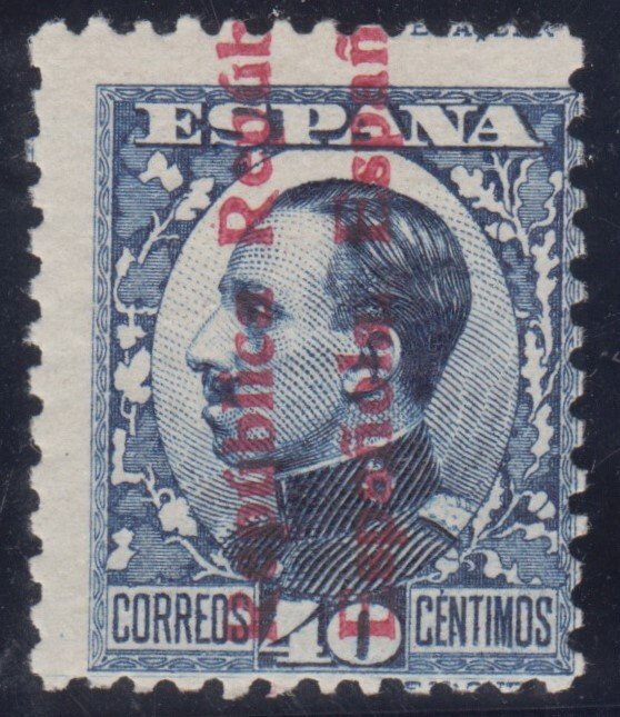 Spanien 1931 - Ikke udstedt. 40 øre, blå. - Edifil NE 25