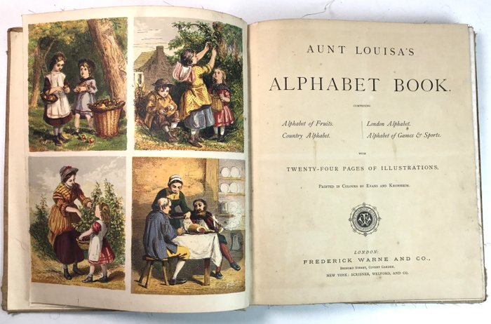 Laura Jewry - Aunt Louisa's Alphabet Book - 1870