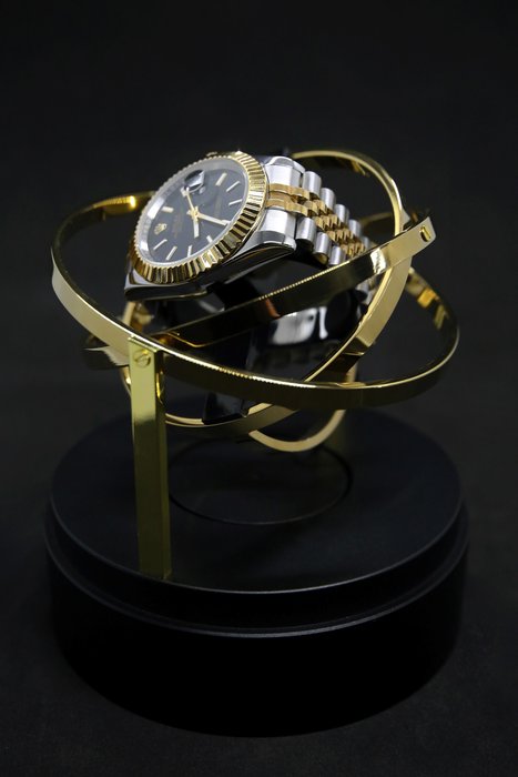 The Voyager Gold - Tourbillon / Gyro / Orbit Watch Winder - Elbrus Horology