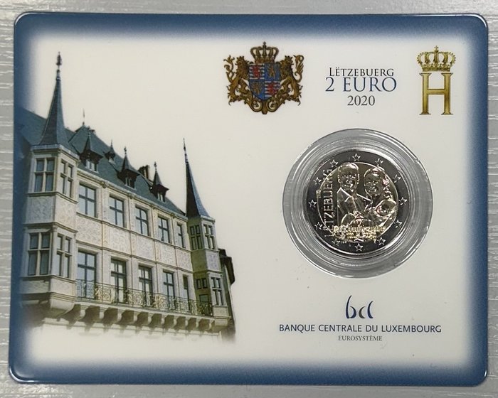 Luxembourg 2 Euro 2020 "Naissance du Prince Guillaume"  (Ingen mindstepris)