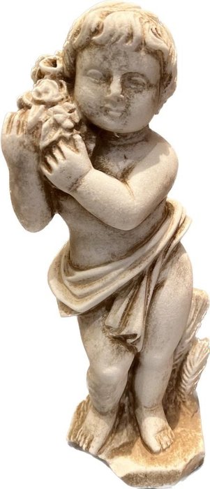 Skulptur, Putto - 25.5 cm - Marmor