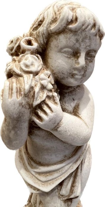 Skulptur, Putto - 25.5 cm - Marmor