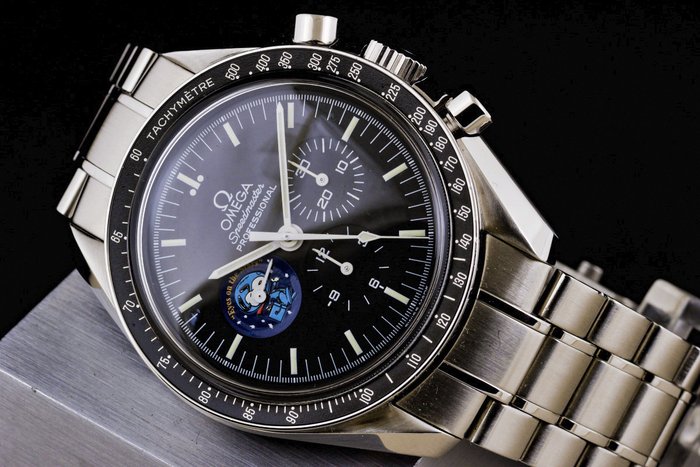 Omega - Speedmaster Professional Moonwatch Blue Snoopy Limited Edition - 3578.51.00 - Mænd - 2000-2010