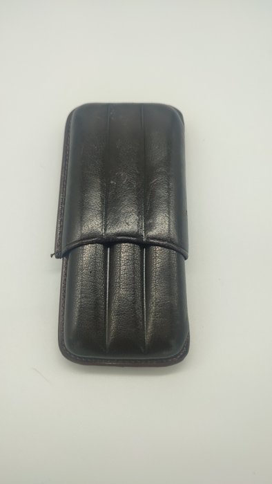 Cigarholder - Edelt og elegant cigaretui i læder, vintage fra 70'erne og 80'erne, som nyt - Læder