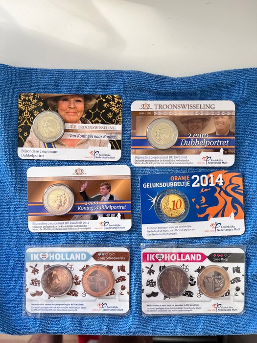 Holland Coin Card 2013/2014 (6 coincards)  (Ingen mindstepris)