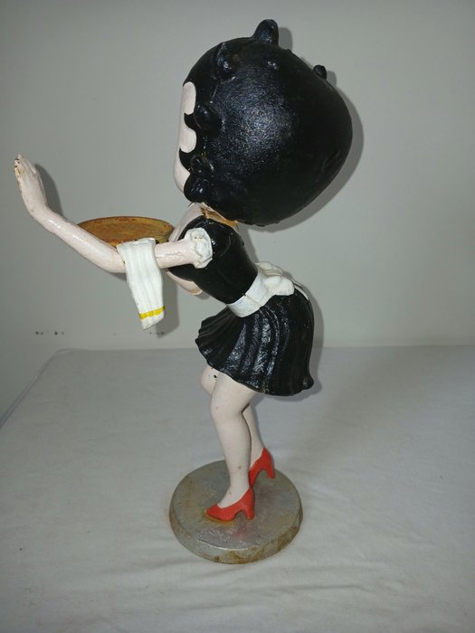 Skulptur, Prachtig sculptuur Betty Boop - 31 cm - støbejern