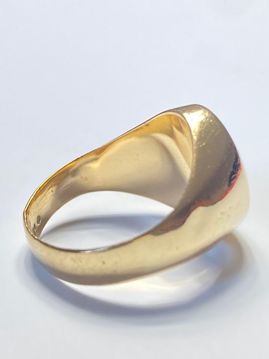 Ingen mindstepris - Ring - 14 karat Gulguld Onyx