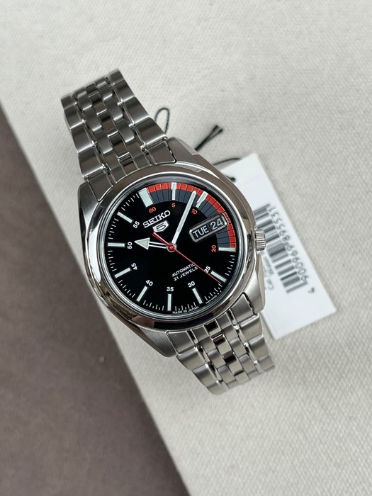 Seiko - 5 - Automatic Day Date - Ingen mindstepris - SNK375K1 - Mænd - 2011-nu