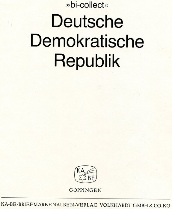 GDR 1949/1990 - Komplet DDR-samling