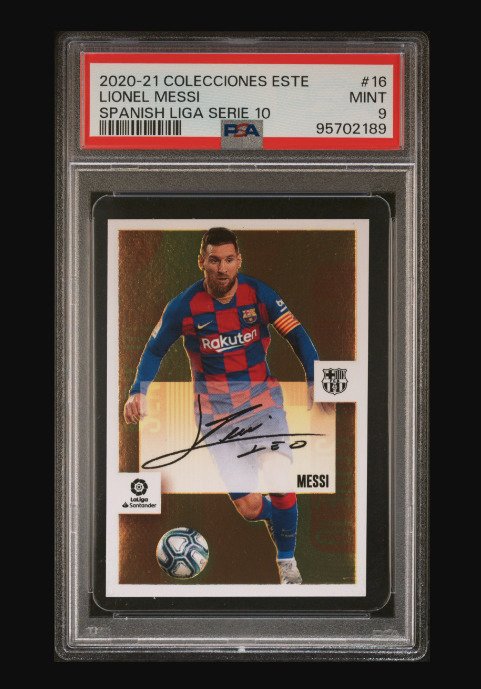 2020 Panini Colecciones Este Lionel Messi #16 Serie Oro PSA 9 - 1 Graded card