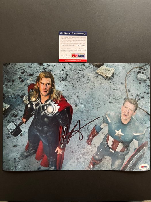 The Avengers, Chris Hemsworth (Thor) - Signed in Person - with PSA/DNA Certificate - Autograph, photo - No Reserve!