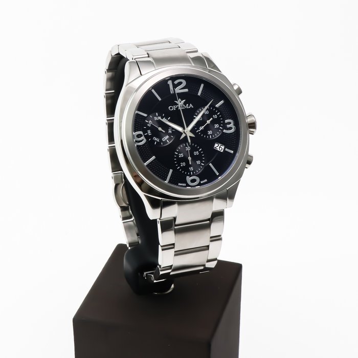 Optima - Swiss Chronograph - OSC449-SS-3 - Ingen mindstepris - Mænd - 2011-nu