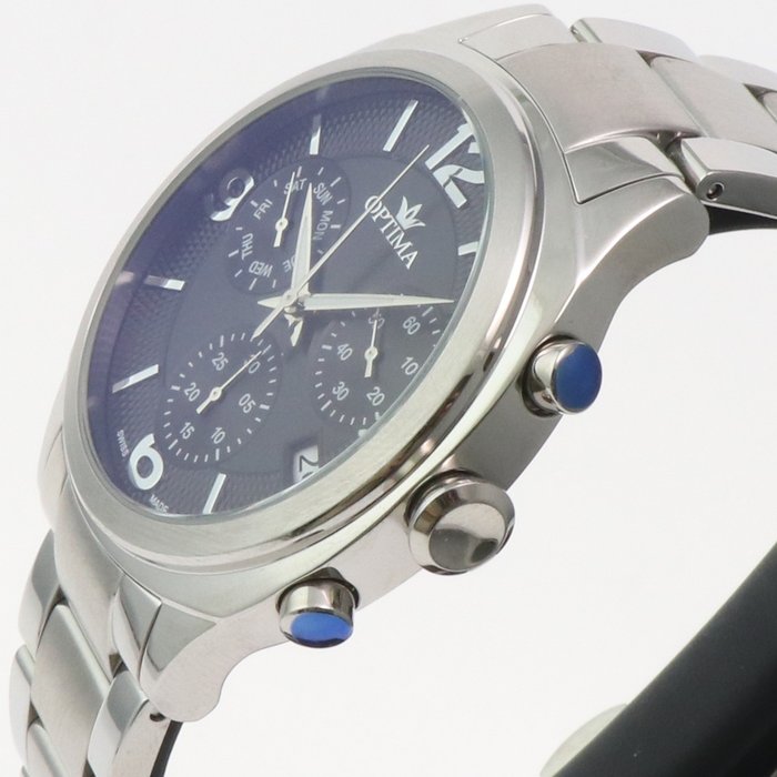 Optima - Swiss Chronograph - OSC449-SS-3 - Ingen mindstepris - Mænd - 2011-nu