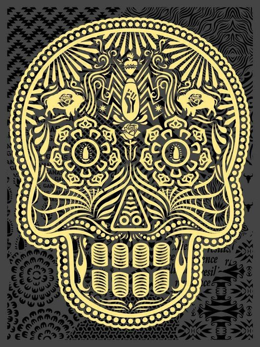 Ernesto Yerena (1986) - Day Of The Dead Collage Calavera