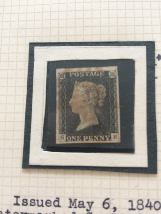 Storbritannien 1840/1840 - Penny Black fra Wesminster Collection - Penny Black