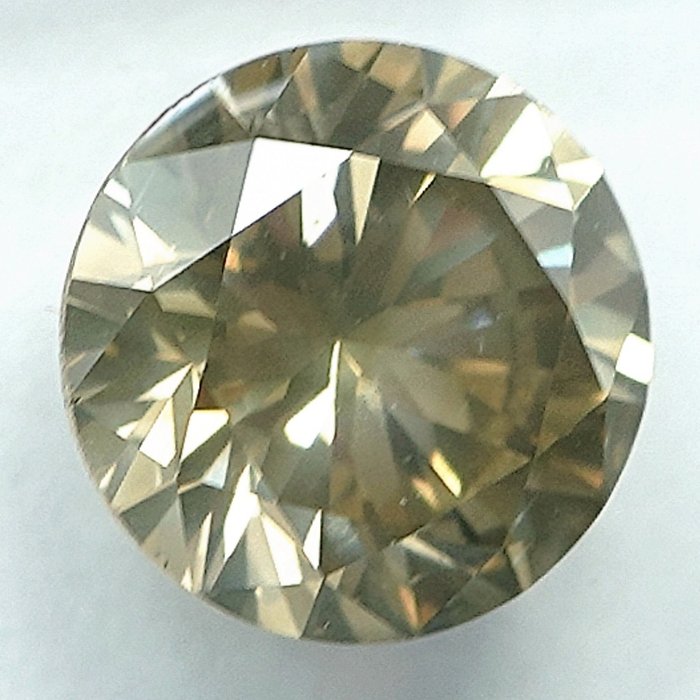 1 pcs Diamant  (Naturfarvet)  - 1.56 ct - Fancy Brunlig Gul - SI2 - International Gemological Institute (IGI)