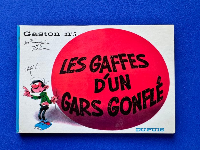 Gaston 5 - Les gaffes d'un gars gonflé - C - 1 Album - Første udgave - 1967