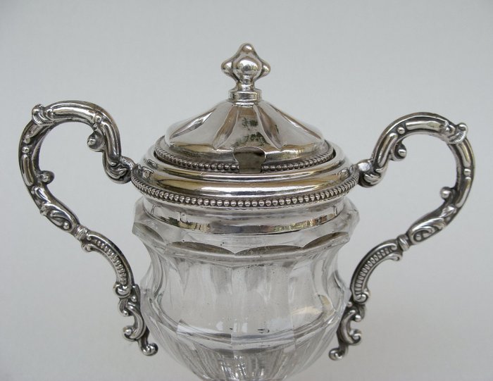 Antique Mustard Pot/Caviar Server - Paris 1880 - 950 silver