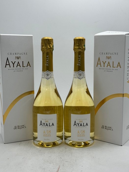 2018 Ayala Le Blanc de Blancs - Champagne Brut - 2 Flasker (075 L)