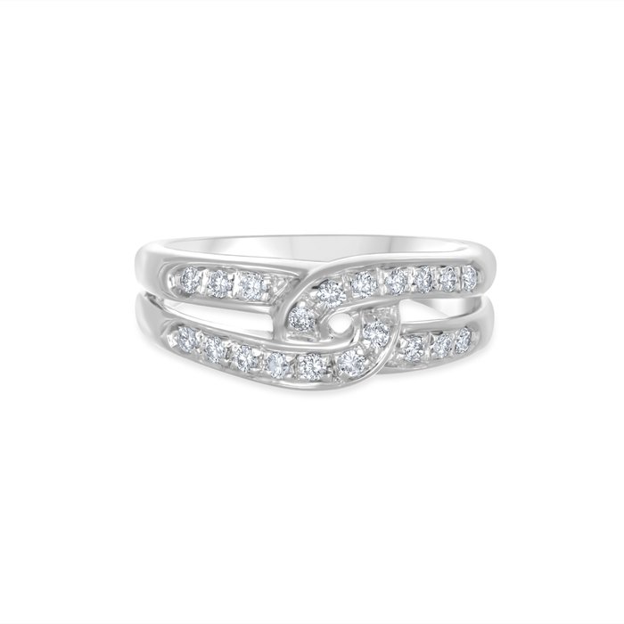 Damiani - Ring - 18 kraat Hvidguld -  0.30ct. tw. Diamant (Natur)