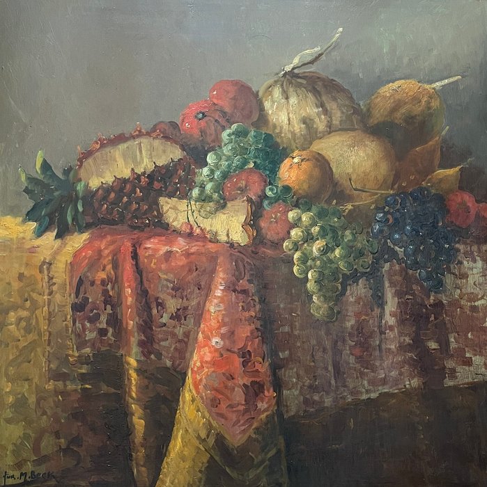 Juriaen Marinus Beek (1879 - 1965) - Stilleven met fruit