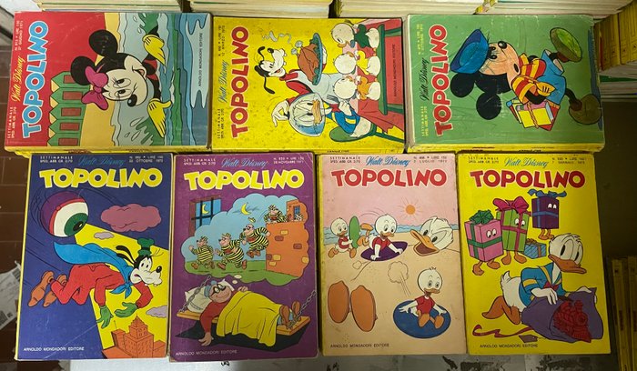 Topolino 801/898 - Sequenza semi completa - 88 Comic - Første udgave - 1971/1973