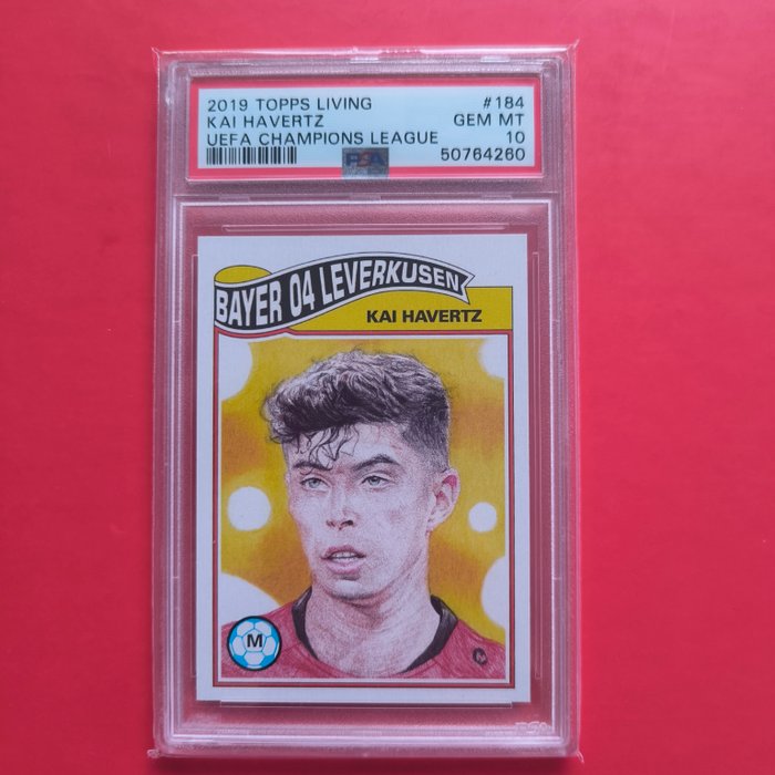 2019 Topps Living UCL Kai Havertz #184 PSA 10 Graded card