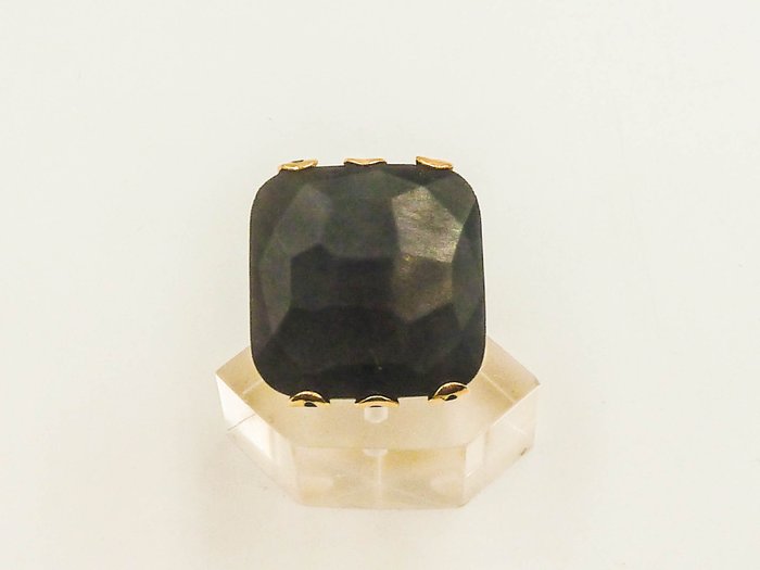 Ring - 14 karat Gulguld - Onyx