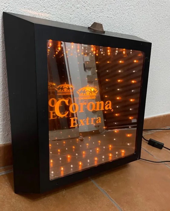 insegna luminosa corona extra - Lysboks - Glas, Metal, Plast, Træ