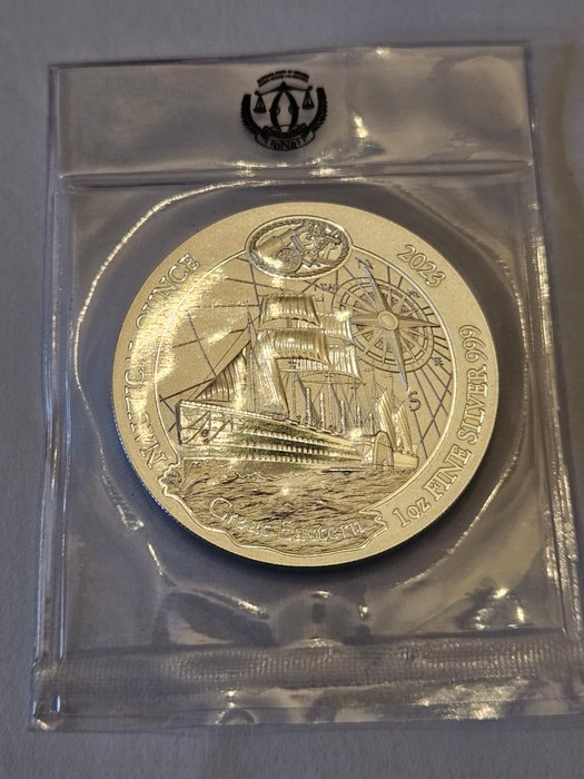 Rwanda 50 Amafranga 2023 Nautical Ounce 1 Oz (999)  (Ingen mindstepris)