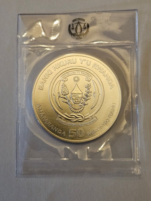 Rwanda 50 Amafranga 2023 Nautical Ounce 1 Oz (999)  (Ingen mindstepris)