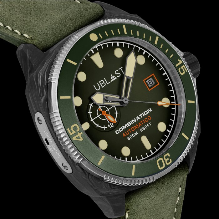 Ublast - Combination - Carbon  Titanium - UBCO42GN - Automatic - Limited Edition - Mænd - Ny