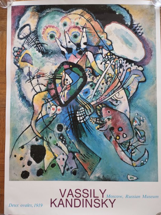 Vassily Kandinsky - Due ovali © Vassily Kandinsky by S.I.A.E. 1992