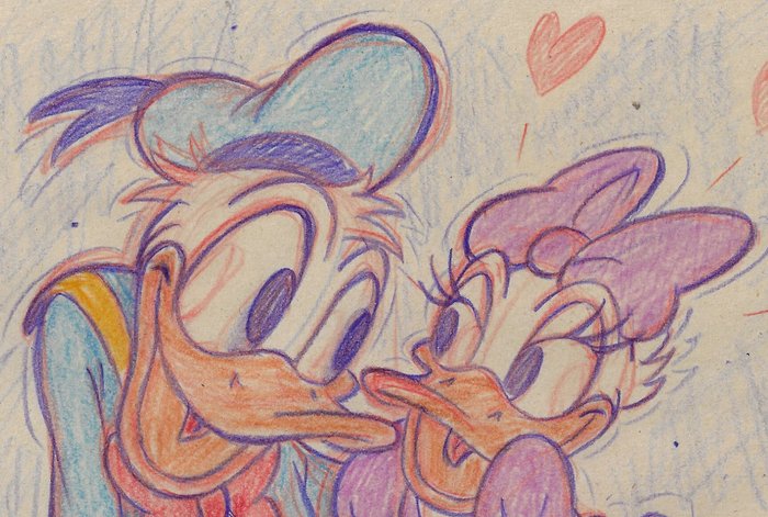 Millet - 1 Colour pencil drawing - Donald Duck - 2024