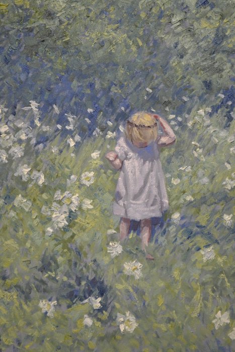 Chris van Dijk  (1952) Impressionist - " Marguerites de Morvan"